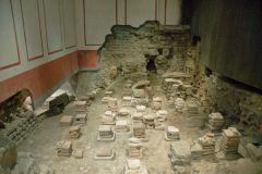 Remains of a Roman hypocaust system