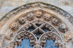 Ornate window tracery