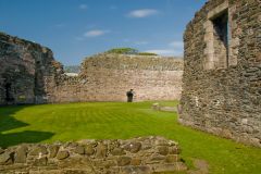 Inside the castle walls