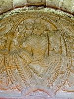 Rowlstone, St Peter's Church, Tympanum Carving 2