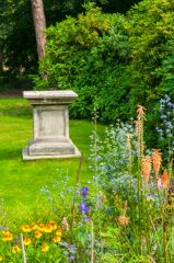 A sundial in the garden