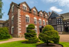 The front entrance and garden