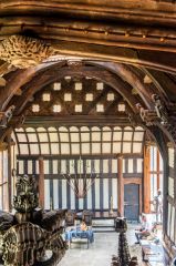 Inside the medieval hall