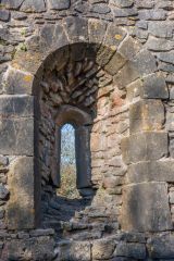 A Romanesque window in the nave