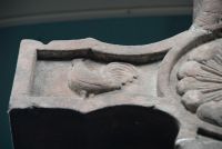 Ruthwell Cross, Cross arm with rooster