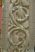 Ruthwell Cross, Pair of birds