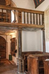 Rycote Chapel, The west gallery