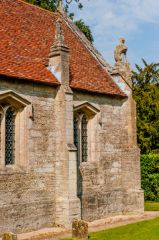 Rycote Chapel, The south chancel wall