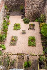 Recreation of a medieval garden in the courtyard