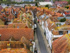 The rooftops of Rye from Ypres Tower