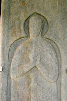 Armoured monk effigy