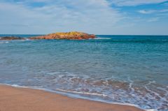Offshore islet in Sandwood Bay