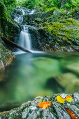 Waterfall at Seatoller, on the eastern end of the Pass