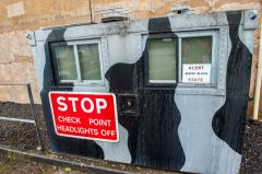 Passing the above-ground checkpoint