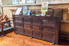 17th century panelled hest