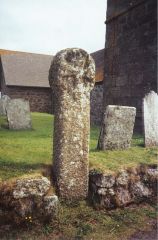 Celtic cross in the churchyard (c) Michael Murray