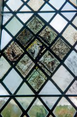 Medieval painted glass panels