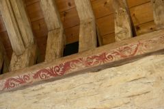Shilton, Holy Rood Church, Painted roof timbers