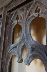 Shorncote, All Saints Church, 15th century door