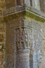 Shorncote, All Saints Church, North door carved capital