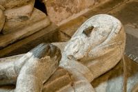 Medieval effigy of a monk