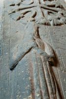 Grave slab of a monk