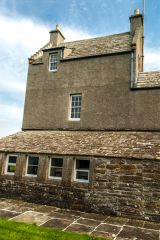 A later tower addition