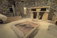 Reconstructed interior of a hut