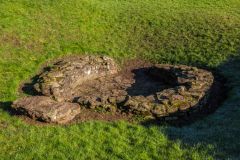 A circular medieval bread oven