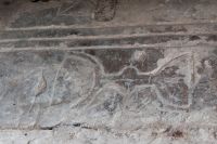 Medieval priest's grave slab