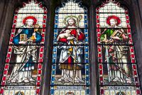 Skirlaugh, St Augustine's Church, East window stained glass