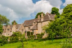 The manor house from the orchard