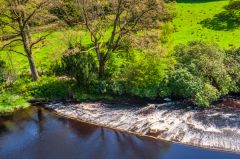 The river view from the castle balcony