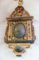 South Molton, St Mary Magdalene Church, Edward Broad memorial, 1684