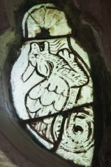 14th century stained glass, north aisle