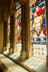 Stained glass window, south transept