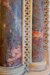 South Tidworth, St Mary's Church, Chancel arch Devon marble columns