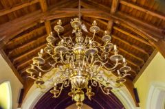 18th century brass chandelier