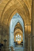 South aisle vaulting