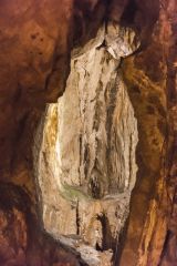 Looking up in the main cavern