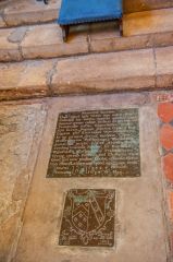 Memorial brass to William Smythe (d 1653)