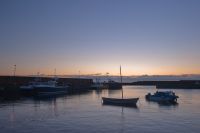 Dawn over St Abbs harbour