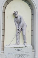 St Andrews Cathedral and St Rule's Tower, Tommy Morris memorial