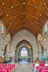Looking east down the nave