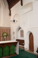 14th century chancel with piscina and sedilia