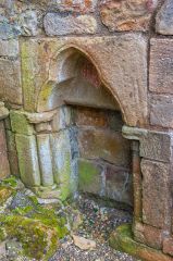 Medieval arch inside the ruins