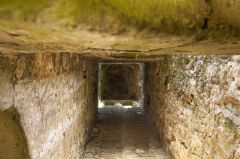 Looking up inside the tower