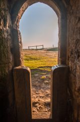 Inside the tower looking out