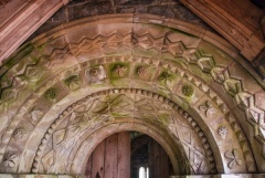 The Romanesque cloister doorway