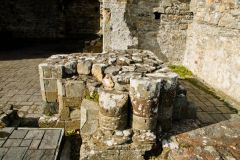 Stump of a pier in the abbey church